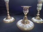 Kandelaber (3) - Messing, parelmoer, Antiek en Kunst, Curiosa en Brocante