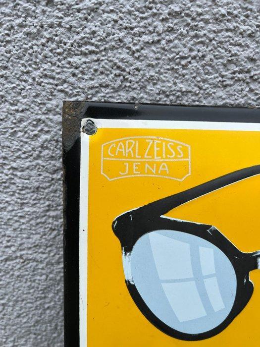 Carl Zeiss Jena - Emaille bord - Emaille, Antiek en Kunst, Antiek | Wandborden en Tegels