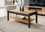 Meubella | Salontafel eiken zwart industrieel, Verzenden, Nieuw, 50 tot 100 cm, Minder dan 50 cm
