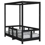 Kinderbed 70x140 Zwart Grenen - Retour Deal -40% Korting!, Verzenden, Nieuw
