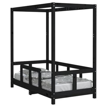 Kinderbed 70x140 Zwart Grenen - Retour Deal -40% Korting! beschikbaar voor biedingen