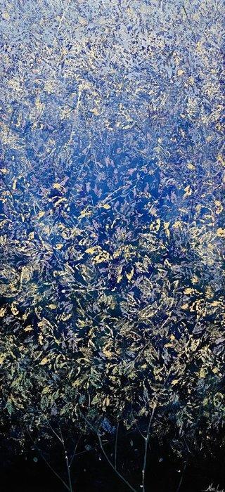 Mara J XXL - Blue Radiance, Antiek en Kunst, Kunst | Schilderijen | Modern