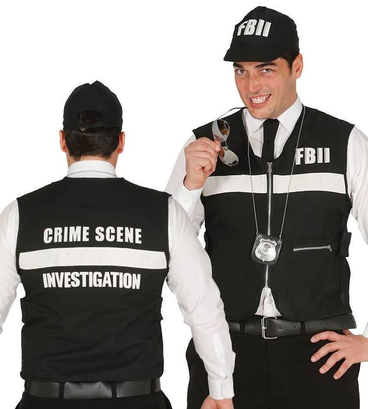 Fbi Vest en Pet, Kleding | Heren, Carnavalskleding en Feestkleding, Nieuw, Verzenden