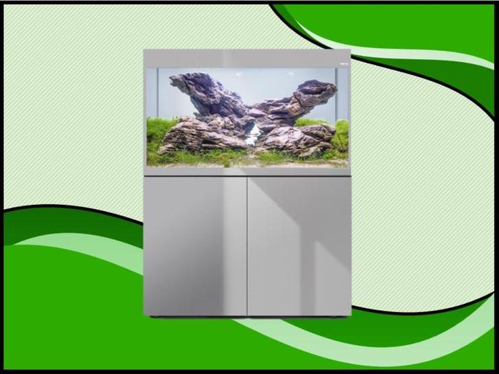 Aquael Glossy 100 grijs aquarium set inclusief glossy meubel, Dieren en Toebehoren, Vissen | Aquaria en Toebehoren, Nieuw, Verzenden