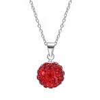 Fako Bijoux® - Ketting - Disco Dots - Hanger - Rood, Verzenden, Nieuw