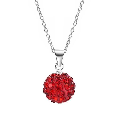 Fako Bijoux® - Ketting - Disco Dots - Hanger - Rood, Handtassen en Accessoires, Kettingen, Verzenden