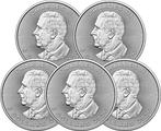5 Troy Ounce - Zilver .999 - Maple Leaf 2025 - 155,5 gram -, Postzegels en Munten