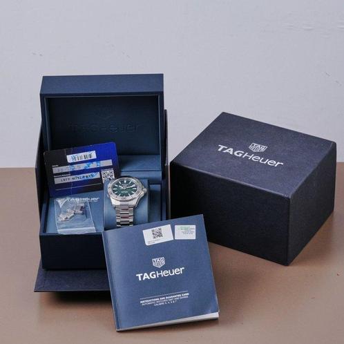 TAG Heuer - Aquaracer Professional Green Dial FULL SET -, Handtassen en Accessoires, Horloges | Antiek
