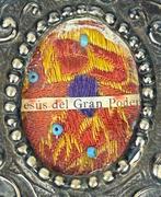 Reliekschrijn doos - Kristal, Metaal, Textiel - 1850-1900 -
