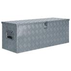 vidaXL Aluminium kist 110,5x38,5x40 cm zilverkleurig, Doe-het-zelf en Bouw, Gereedschapskisten, Verzenden, Nieuw