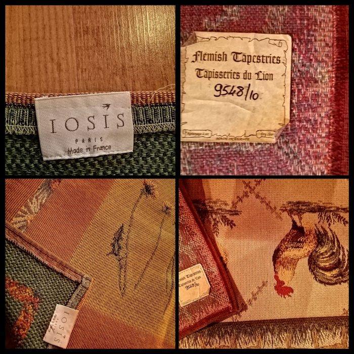 Iosis / Tapisserie du Lion - Set van 2 tafellopers in, Antiquités & Art, Tapis & Textile