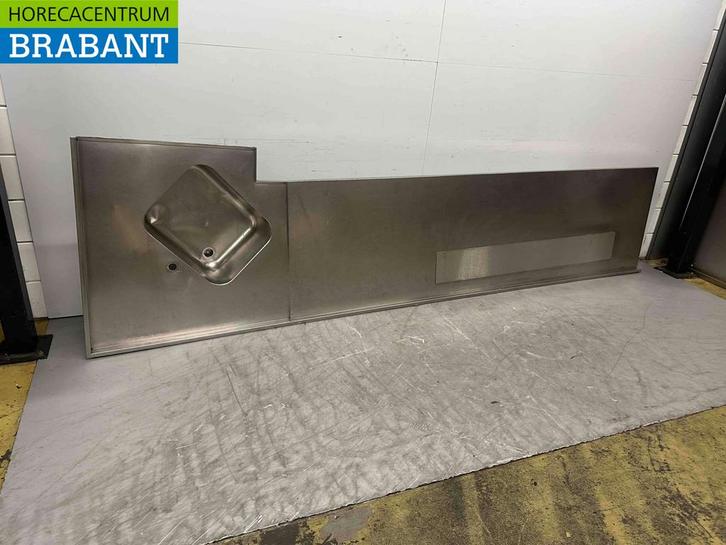 RVS Spoelblad met kraan 356 x 75 cm Horeca, Zakelijke goederen, Horeca | Meubilair en Inrichting, Ophalen of Verzenden
