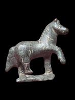 Romain antique Bronze, Superbe cheval Statue - 34 mm, Antiquités & Art