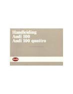 1985 AUDI 100 & 100 QUATTRO HANDLEIDING NEDERLANDS, Auto diversen, Handleidingen en Instructieboekjes, Ophalen of Verzenden