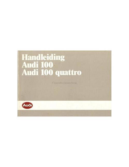 1985 AUDI 100 & 100 QUATTRO HANDLEIDING NEDERLANDS, Auto diversen, Handleidingen en Instructieboekjes, Ophalen of Verzenden
