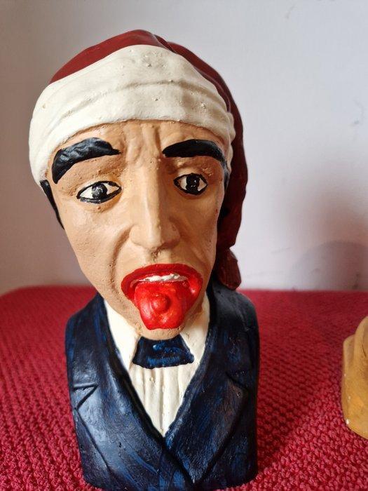 sculptuur, Gapers, Apotheek - 18 cm - Gips - 2000, Antiquités & Art, Curiosités & Brocante