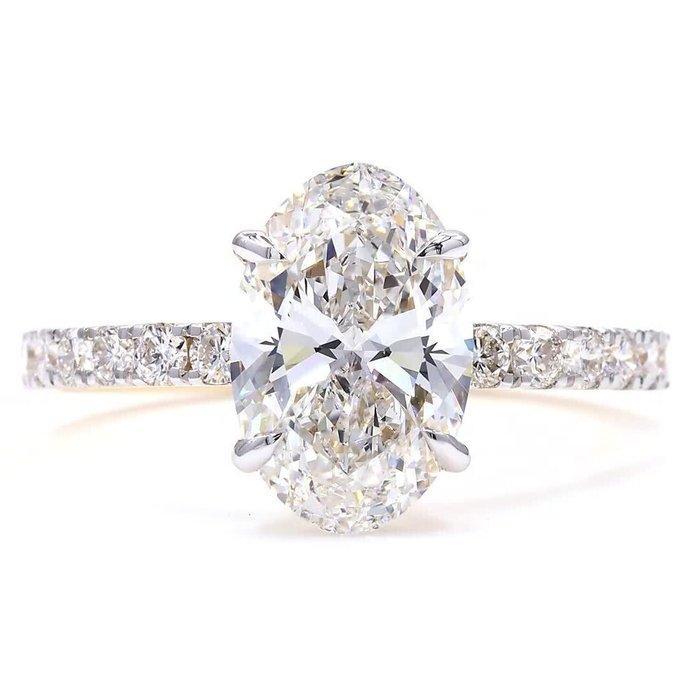 Zonder minimumprijs - Ring - 18 karaat Geel goud - 2.39ct., Bijoux, Sacs & Beauté, Bagues