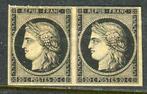 Frankrijk 1849 - Zeldzaam paar nr. 3 Nieuw **, Postzegels en Munten, Postzegels | Europa | Frankrijk, Gestempeld