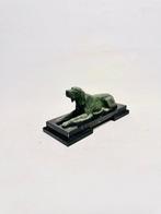 Statue, Hunting dog on black marble base - 12.5 cm - Marbre,