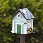 NIEUW - Vogelhuis + voederhuis grijs, Dieren en Toebehoren