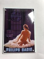 PHILIPS radio deurpost emaille porseleinen bord - Emaille