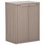 vidaXL Armoire de rangement jardin Marron 65x45x88cm PP, Verzenden, Neuf