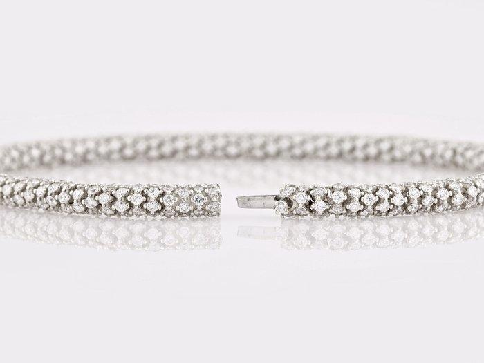 Armband - 14 karaat Witgoud - 7.04ct. tw. Diamant, Bijoux, Sacs & Beauté, Bracelets