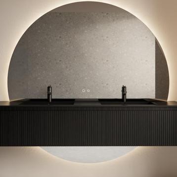 Badkamerspiegel Gliss Design Lios Rond 160cm Met, Ophalen of Verzenden, Bad