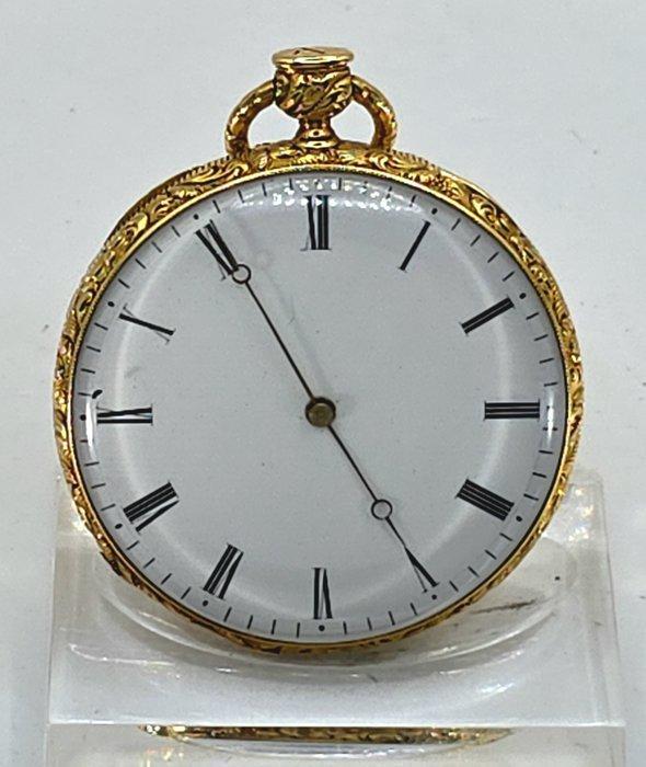 ERT - 18K. Lepine Schmucktaschenuhr - feine Komplettgravur -, Handtassen en Accessoires, Horloges | Heren