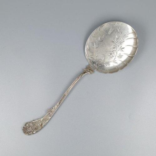 J.M. van Kempen Art-Nouveau IJs-serveerlepel - Lepel - .833, Antiek en Kunst, Antiek | Zilver en Goud