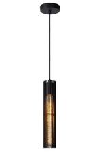 Lucide LIONEL - Hanglamp Ø 6,5 cm E27 Zwart, Nieuw, Trendy verlichting, Metaal, Verzenden