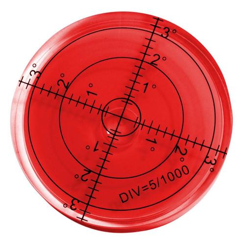 Ronde waterpas 66x11 mm rood, Doe-het-zelf en Bouw, Gereedschap | Overige machines, Nieuw, Verzenden