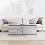 vidaXL Salontafel met lades 100x100x40 cm grijs sonoma, Huis en Inrichting, Tafels | Salontafels, Verzenden, Nieuw