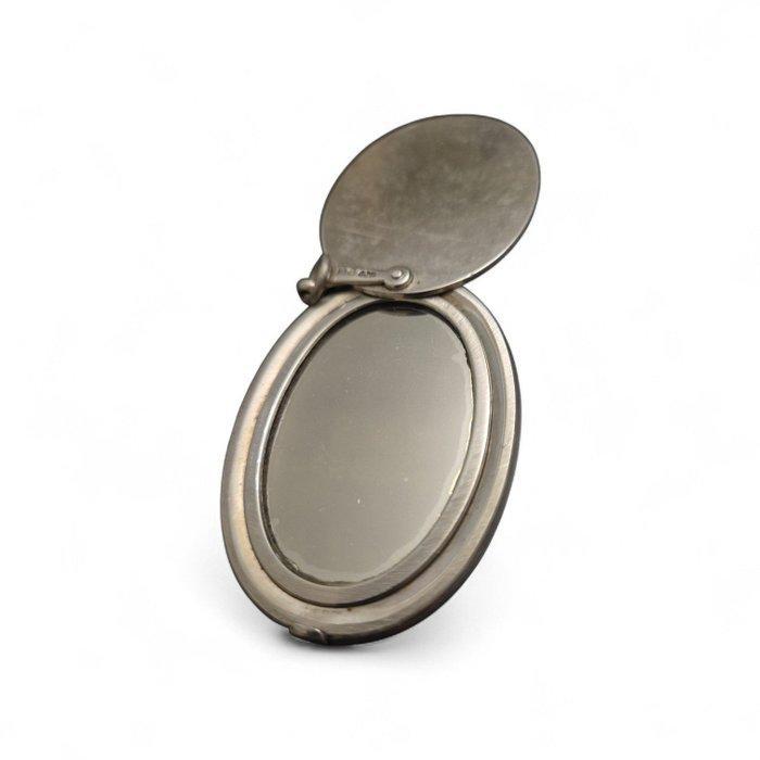 C M D - Spiegel - .925 zilver - Edwardiaanse zilveren, Antiek en Kunst, Antiek | Zilver en Goud