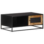 vidaXL Salontafel 90x50x35 cm ruw mangohout, Huis en Inrichting, Tafels | Salontafels, Verzenden, Nieuw
