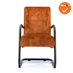 Dunton - Vergader/Eetkamerstoel - Adore Cognac, Ophalen of Verzenden, Stoel