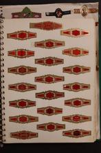 Zeer mooi opgezette verzameling sigarenbandjes in 5 albums -, Antiek en Kunst