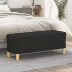 vidaXL Bankje 100x35x41 cm stof zwart, Huis en Inrichting, Verzenden, Nieuw