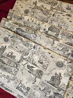 Stoffen oude kaarten De Koninkrijken van Hispania -