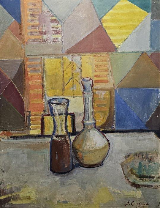 Ferruccio Torraca (1907-?) - Composizione, Antiquités & Art, Art | Peinture | Classique