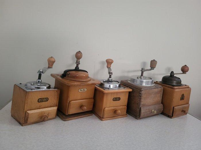 PeDe - Koffiemolen (5) - Hout metaal - koffiemolen, Antiek en Kunst, Curiosa en Brocante