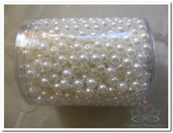 Rijgparels Wit 8 mm Pot 300 gram ca. 1200 stuks beschikbaar voor biedingen