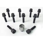 H&R Wielboutenset konisch M12x1.50 - Lengte 28mm - Zwart - 1, Auto-onderdelen, Verzenden, Nieuw