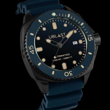 Ublast - SeaStrong - UBSS46CBBU - Rubber Strap - Heren -