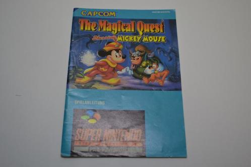Magical Quest Starring Mickey Mouse (SNES NOE/SFRG MANUAL), Consoles de jeu & Jeux vidéo, Consoles de jeu | Nintendo Consoles | Accessoires