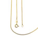 Gouden Venetiaanse schakel ketting | 60,5 cm (veersluiting), Ophalen of Verzenden, Gebruikt, Overige kleuren, Goud