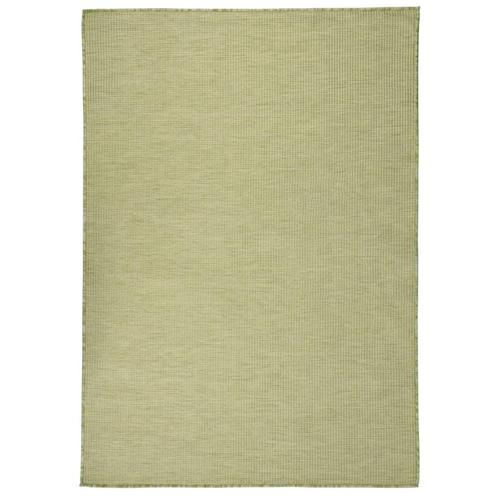 vidaXL Buitenkleed platgeweven 160x230 cm groen, Huis en Inrichting, Stoffering | Tapijten en Vloerkleden, Nieuw, Verzenden