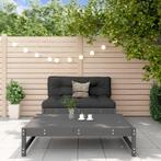 vidaXL 2-delige Loungeset massief grenenhout grijs, Verzenden, Nieuw, Loungeset
