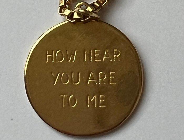 Ketting met hanger - 18 karaat Geel goud, Handtassen en Accessoires, Antieke sieraden