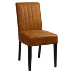 Stoel | NOBLE | Microvezel/Hout | Cognac | Wengé Poten |, Verzenden, Nieuw in verpakking